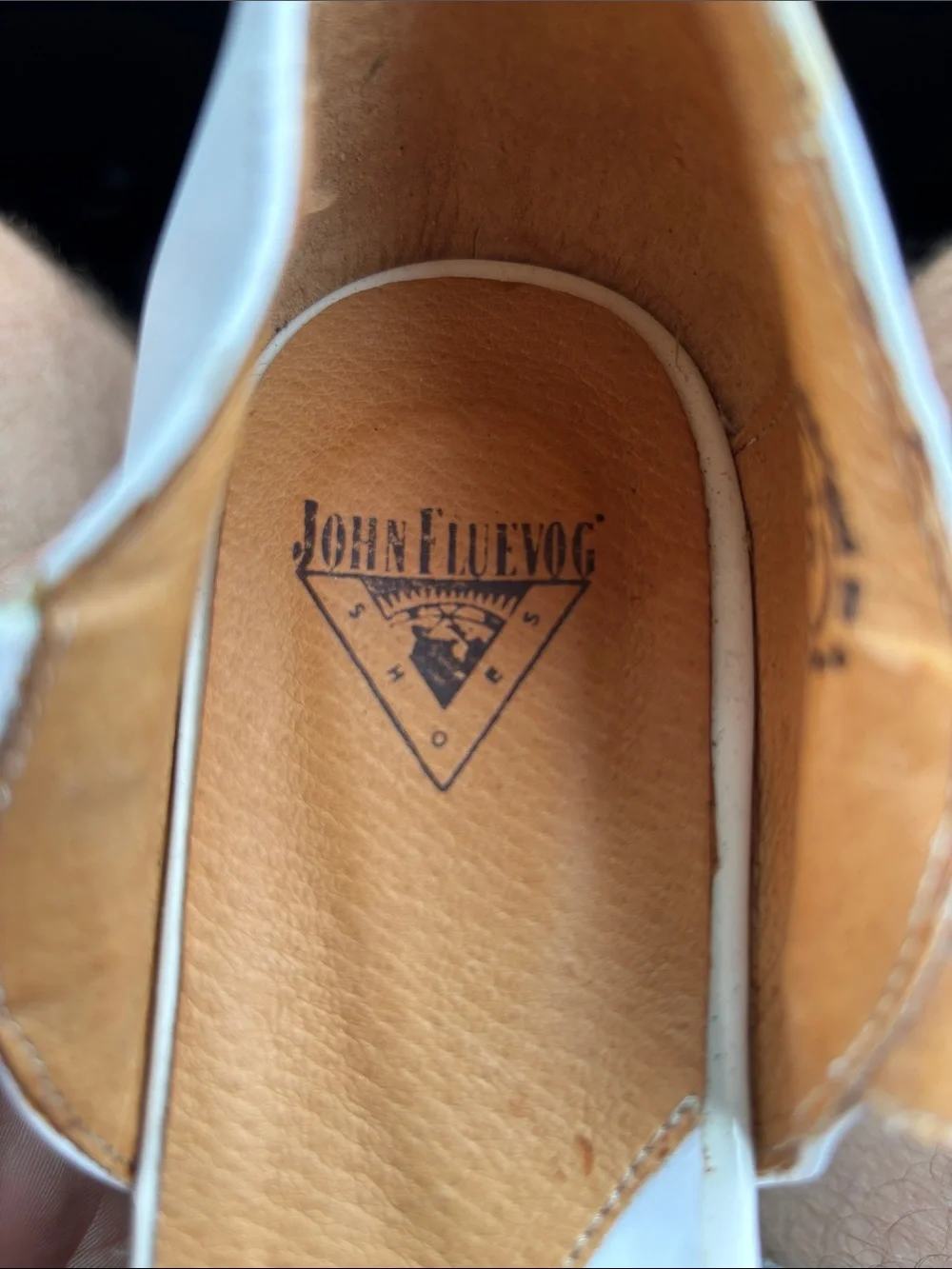 John Fluevog white platform